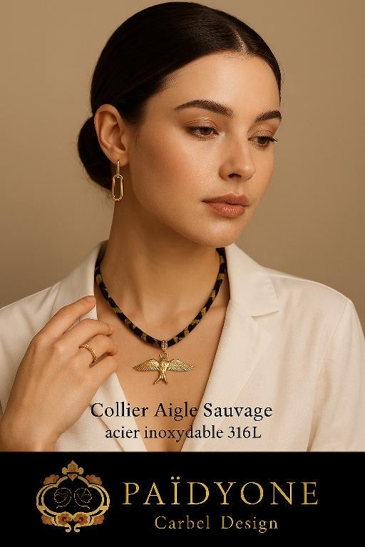Collier Léopard & Acier inoxydable 316L - Style Chic Sauvage