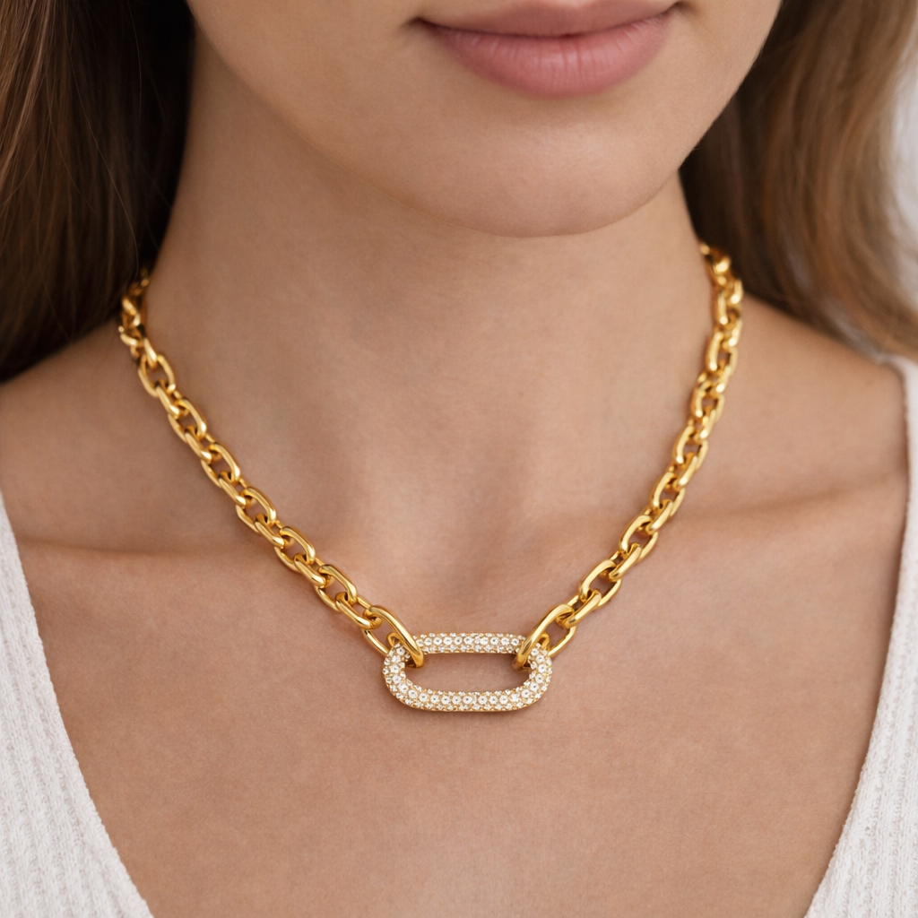 Collier Chaîne Doré Classique - Acier inoxydable 316L