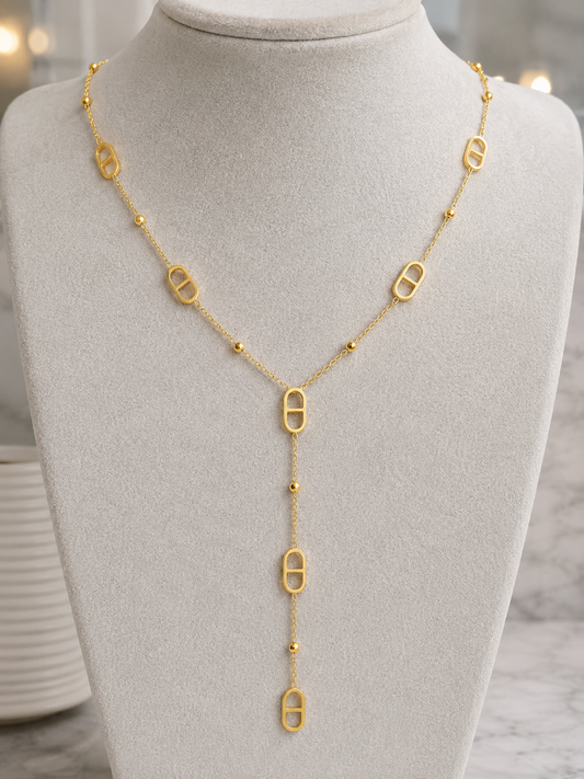 Collier Céleste Grain Café – Acier Inoxydable 316L