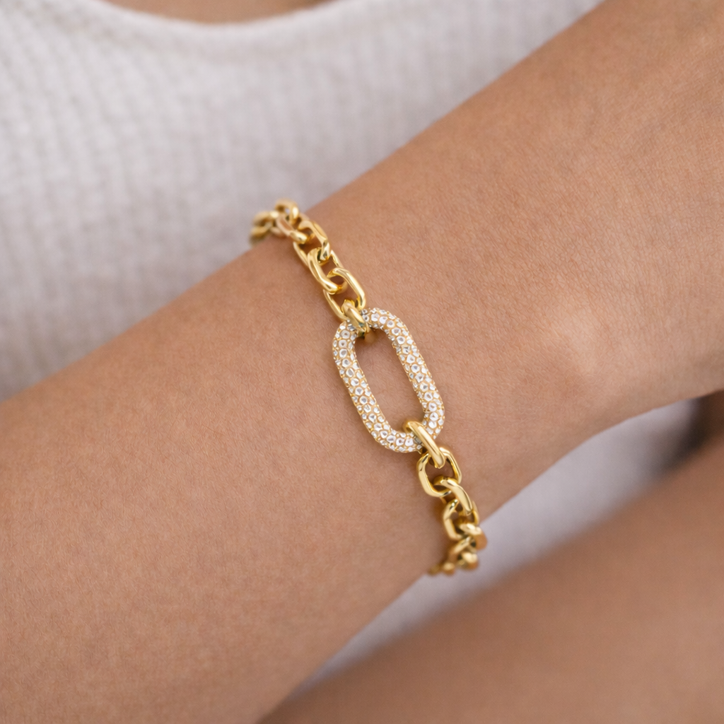 Bracelet Chaîne Doré Élégant - Acier inoxydable 316L